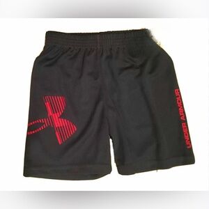 Under armour black/red athletic shorts size 4t